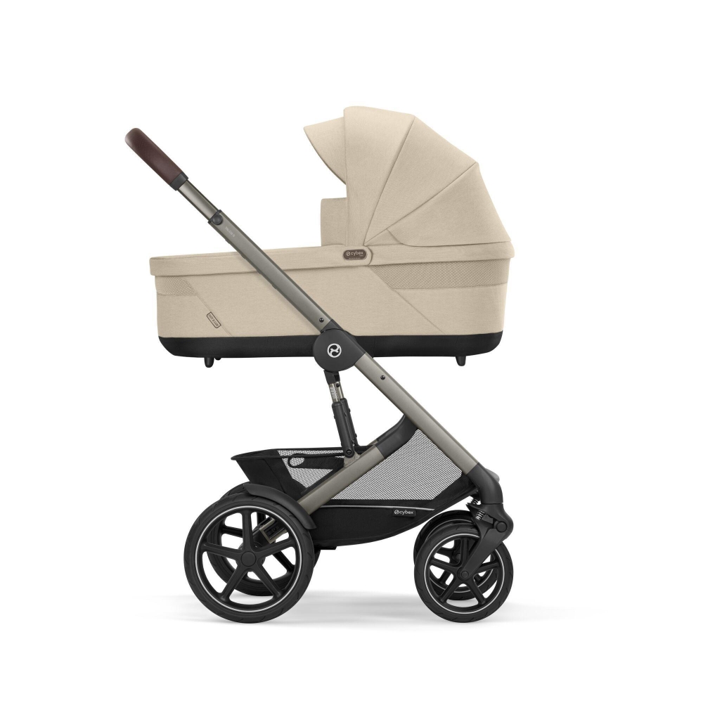 Sportinis vežimėlis Cybex Talos S Lux TPE, Almond Beige-Vaikiški vežimėliai, Sportiniai vežimėliai-e-vaikas