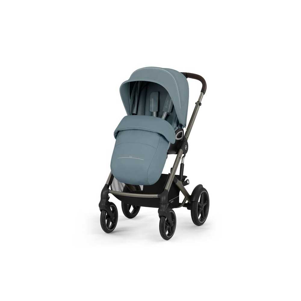 copy of Važiuoklė Cybex Priam V4 Chrome Black su juoda rankena