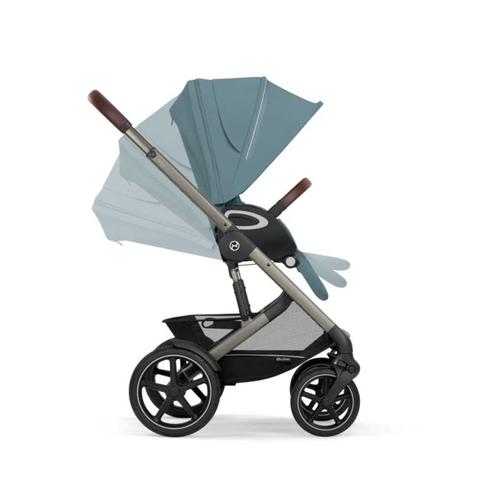 Sportinis vežimėlis Cybex Talos S Lux TPE, Stormy Blue-Vaikiški vežimėliai, Sportiniai vežimėliai-e-vaikas