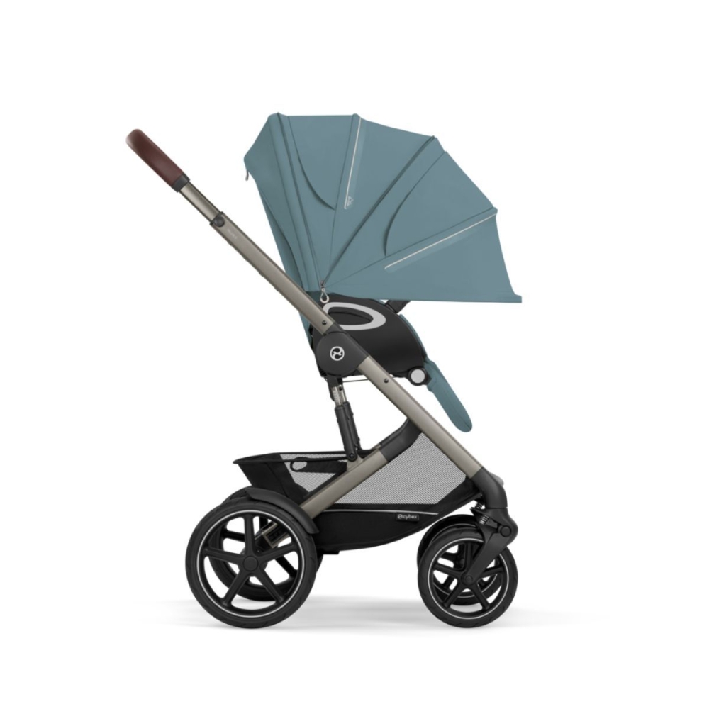 copy of Važiuoklė Cybex Priam V4 Chrome Black su juoda rankena
