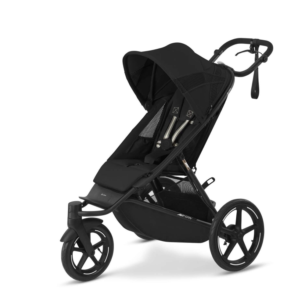 Sportinis vežimėlis Cybex Avi Spin BLK, Moon Black-Vaikiški vežimėliai, Vežimėliai bėgimui-e-vaikas