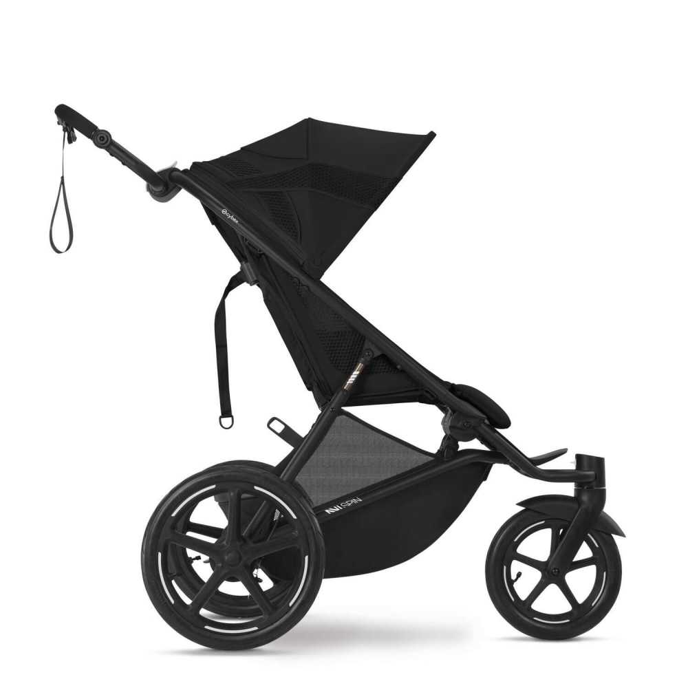 Sportinis vežimėlis Cybex Avi Spin BLK, Moon Black-Vaikiški vežimėliai, Vežimėliai bėgimui-e-vaikas