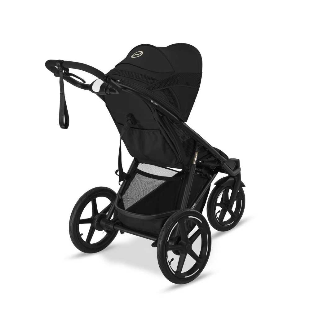 Sportinis vežimėlis Cybex Avi Spin BLK, Moon Black-Vaikiški vežimėliai, Vežimėliai bėgimui-e-vaikas