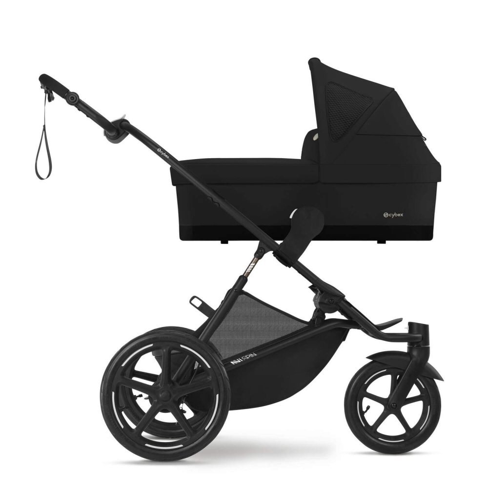 Sportinis vežimėlis Cybex Avi Spin BLK, Moon Black-Vaikiški vežimėliai, Vežimėliai bėgimui-e-vaikas