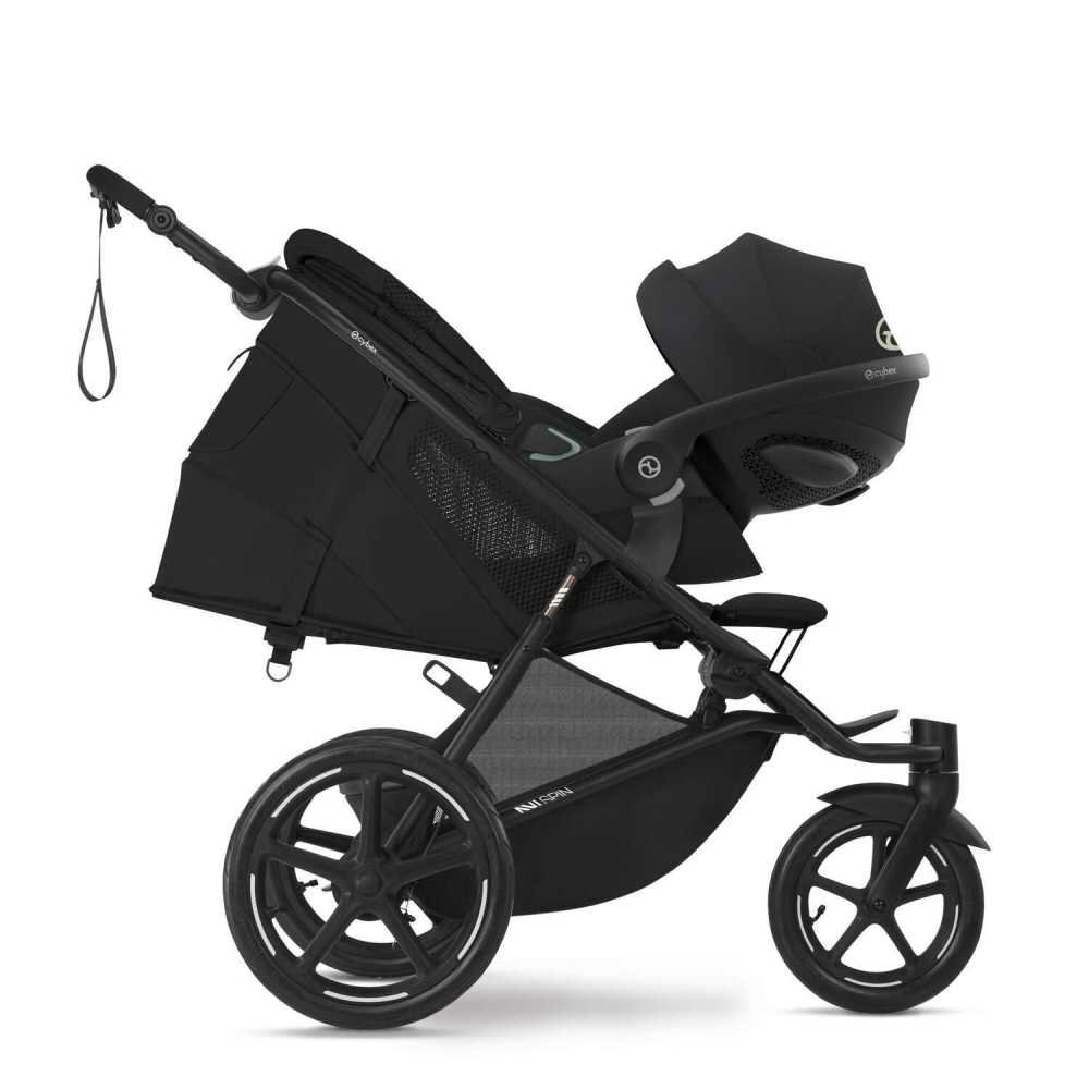 Sportinis vežimėlis Cybex Avi Spin BLK, Moon Black-Vaikiški vežimėliai, Vežimėliai bėgimui-e-vaikas