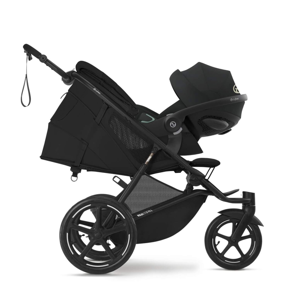 Sportinis vežimėlis Cybex Avi Spin BLK, Moon Black-Vaikiški vežimėliai, Vežimėliai bėgimui-e-vaikas