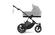copy of Važiuoklė Cybex Priam V4 Chrome Black su juoda rankena