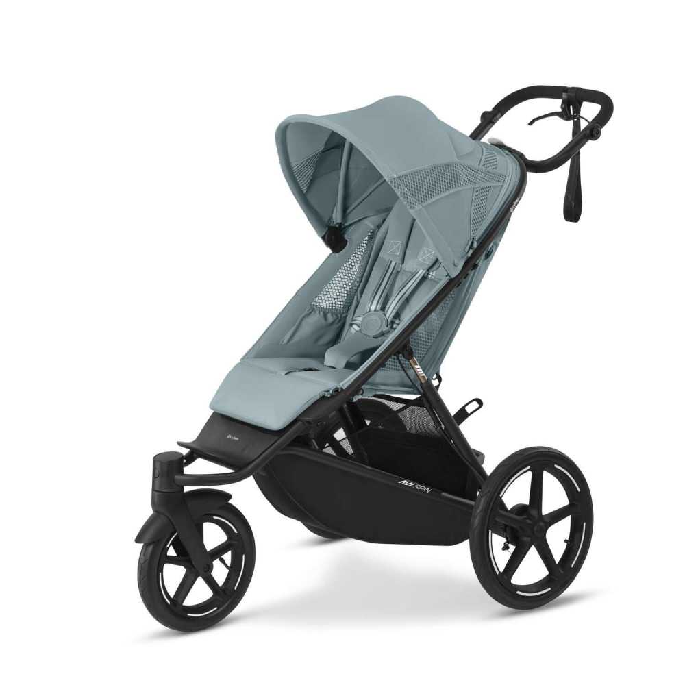 Sportinis vežimėlis Cybex Avi Spin BLK, Stormy Blue-Vaikiški vežimėliai, Vežimėliai bėgimui-e-vaikas