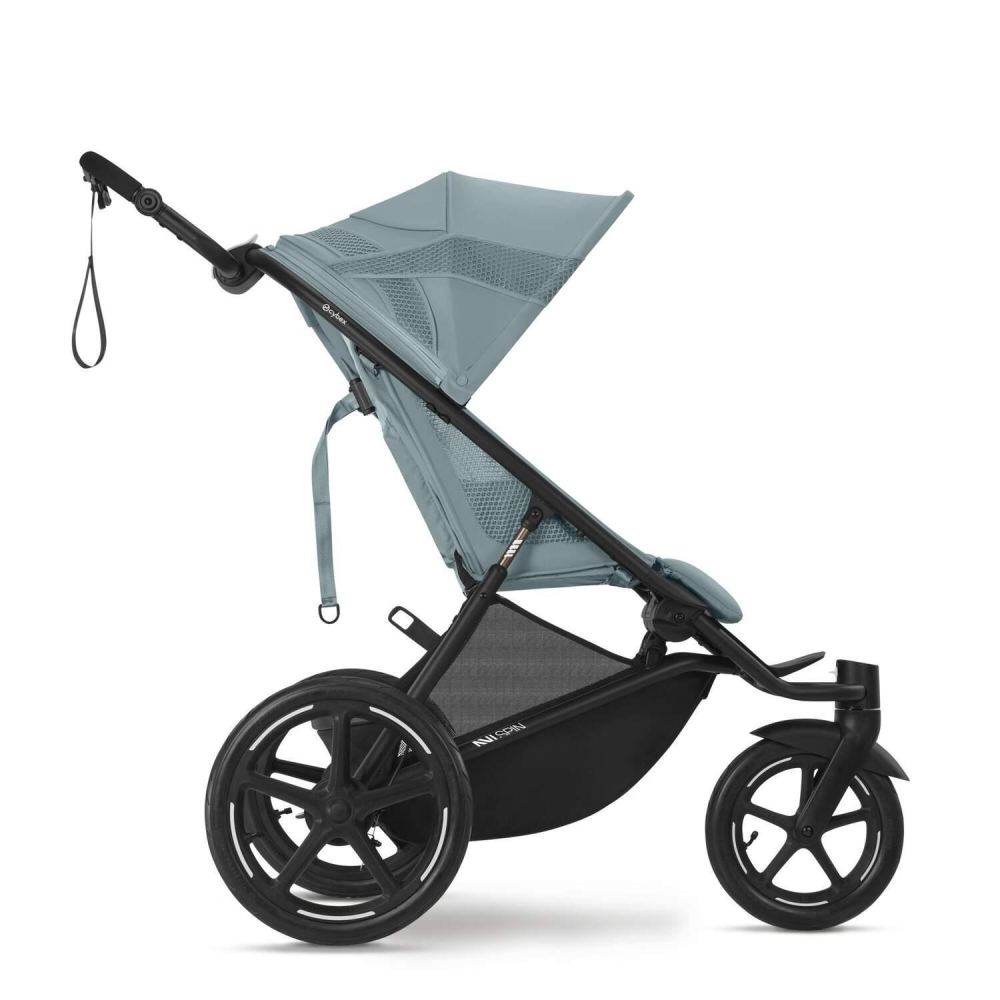 Sportinis vežimėlis Cybex Avi Spin BLK, Stormy Blue-Vaikiški vežimėliai, Vežimėliai bėgimui-e-vaikas