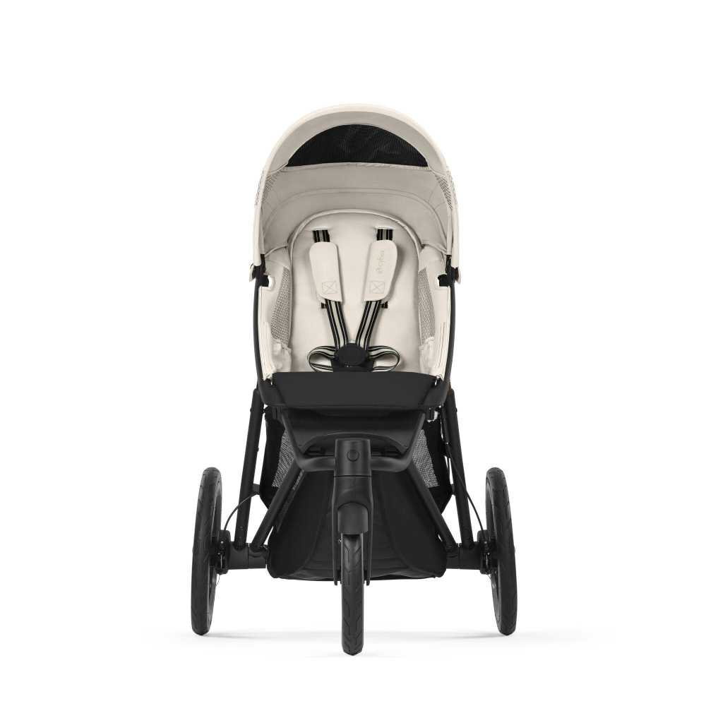 Sportinis vežimėlis Cybex Avi Spin BLK, Seashell Beige-Vaikiški vežimėliai, Vežimėliai bėgimui-e-vaikas