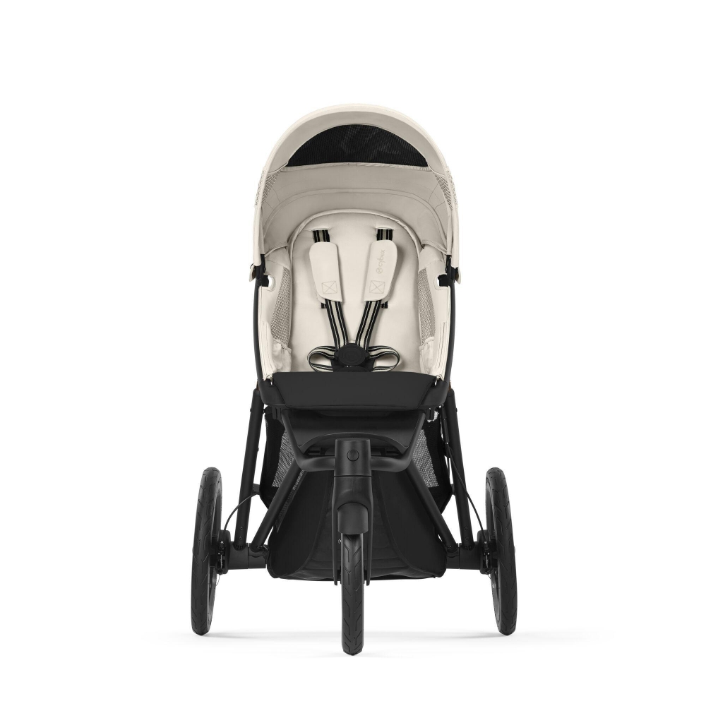 Sportinis vežimėlis Cybex Avi Spin BLK, Seashell Beige-Vaikiški vežimėliai, Vežimėliai bėgimui-e-vaikas