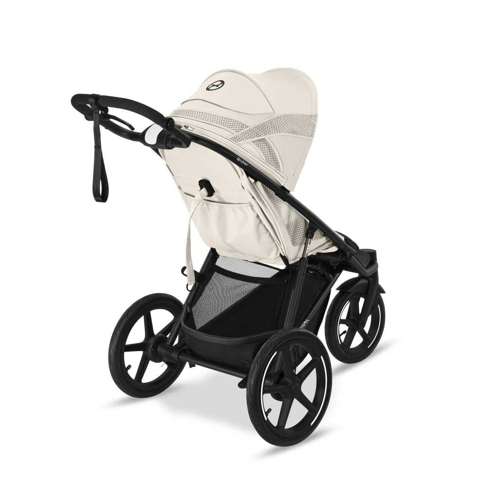 Sportinis vežimėlis Cybex Avi Spin BLK, Seashell Beige-Vaikiški vežimėliai, Vežimėliai bėgimui-e-vaikas