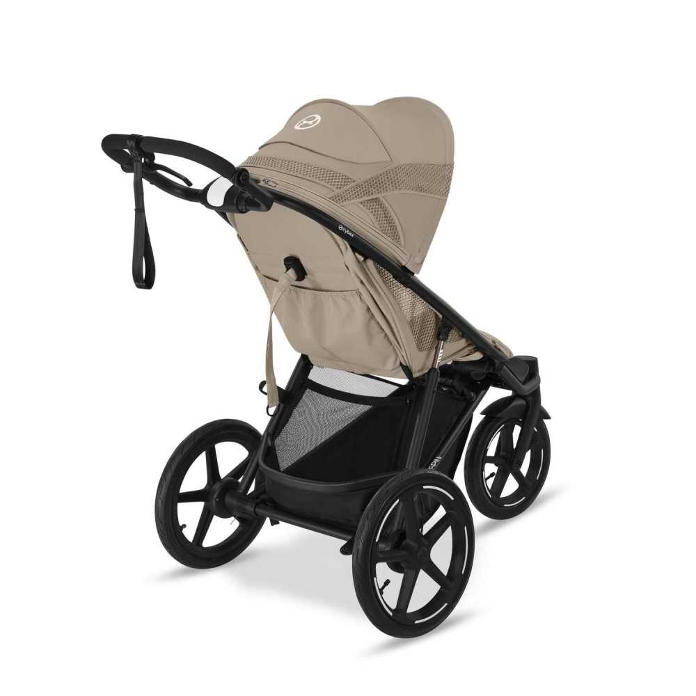 Sportinis vežimėlis Cybex Avi Spin BLK, Almond Beige-Vaikiški vežimėliai, Vežimėliai bėgimui-e-vaikas