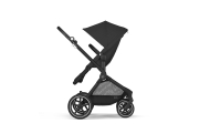 copy of Važiuoklė Cybex Priam V4 Chrome Black su juoda rankena