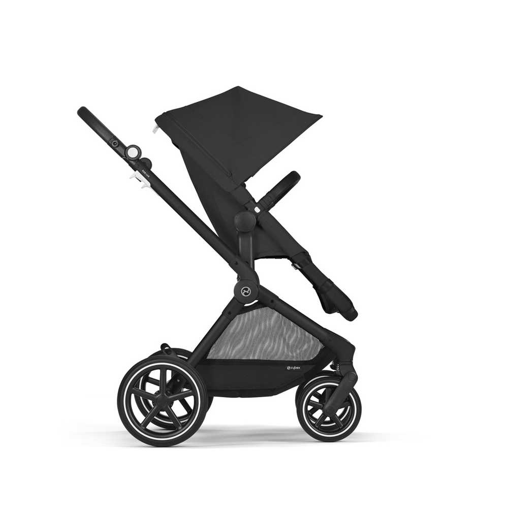 copy of Važiuoklė Cybex Priam V4 Chrome Black su juoda rankena