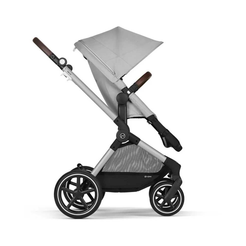 copy of Važiuoklė Cybex Priam V4 Chrome Black su juoda rankena