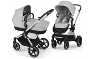 copy of Važiuoklė Cybex Priam V4 Chrome Black su juoda rankena