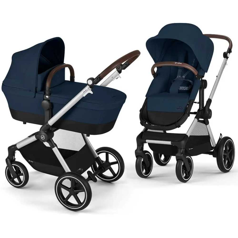 copy of Važiuoklė Cybex Priam V4 Chrome Black su juoda rankena