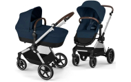 copy of Važiuoklė Cybex Priam V4 Chrome Black su juoda rankena