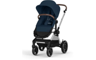 copy of Važiuoklė Cybex Priam V4 Chrome Black su juoda rankena