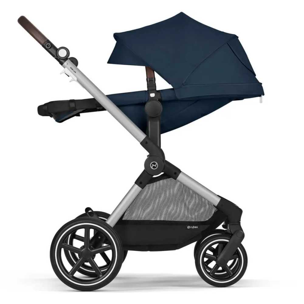 copy of Važiuoklė Cybex Priam V4 Chrome Black su juoda rankena
