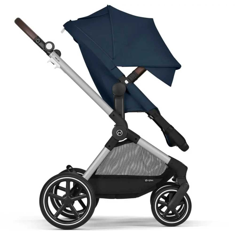 copy of Važiuoklė Cybex Priam V4 Chrome Black su juoda rankena