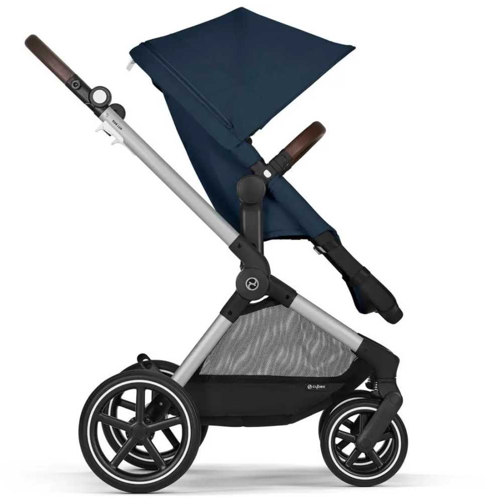 copy of Važiuoklė Cybex Priam V4 Chrome Black su juoda rankena