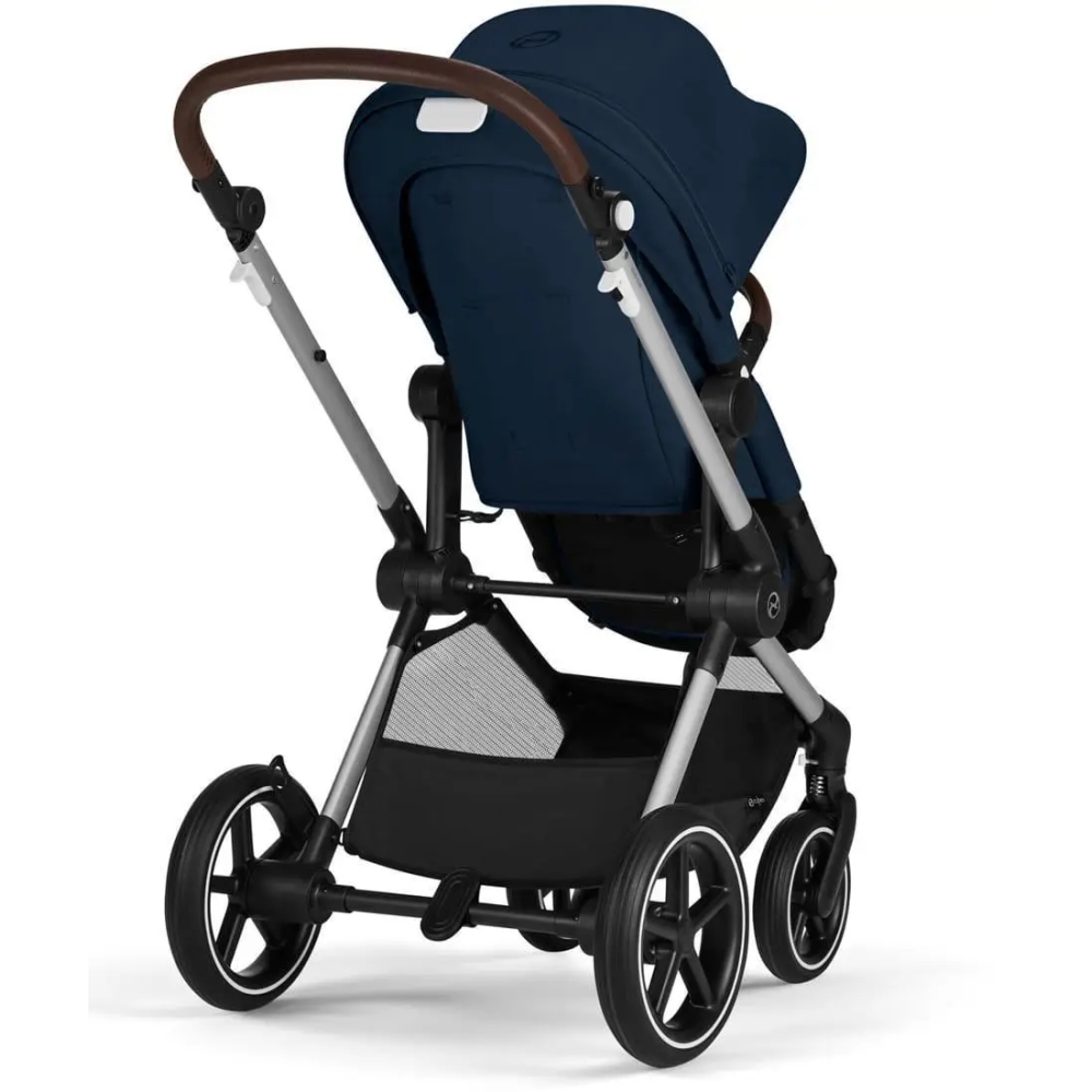 copy of Važiuoklė Cybex Priam V4 Chrome Black su juoda rankena