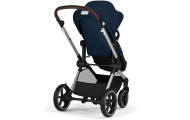 copy of Važiuoklė Cybex Priam V4 Chrome Black su juoda rankena