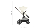 copy of Važiuoklė Cybex Priam V4 Chrome Black su juoda rankena