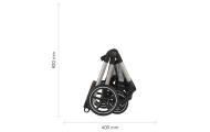 copy of Važiuoklė Cybex Priam V4 Chrome Black su juoda rankena