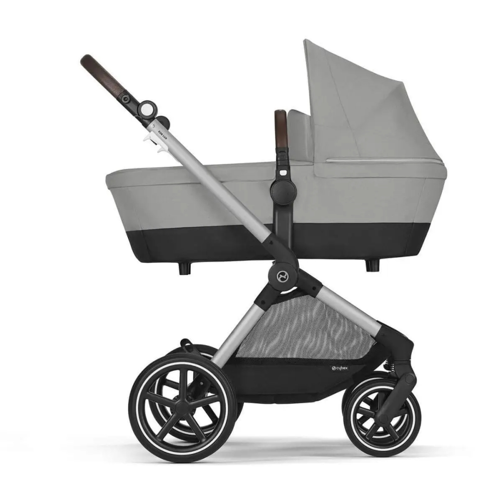 Universalus vežimėlis Cybex Eos Lux 2in1 BLK, Stone Grey-Vaikiški vežimėliai, Universalūs vežimėliai-e-vaikas