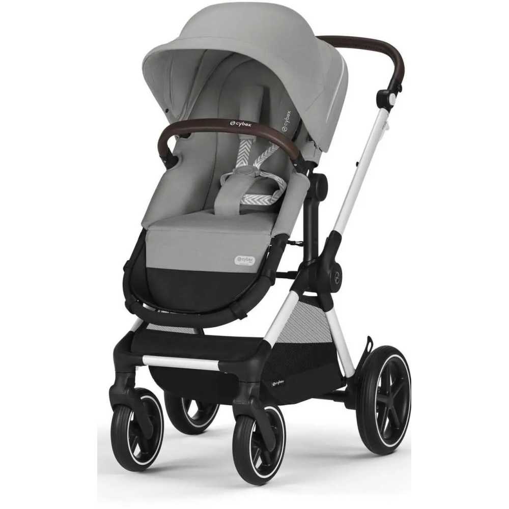 copy of Važiuoklė Cybex Priam V4 Chrome Black su juoda rankena