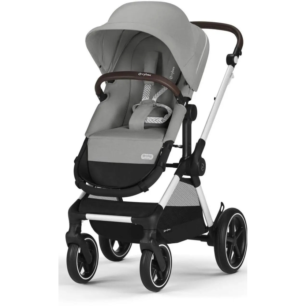 Universalus vežimėlis Cybex Eos Lux 2in1 BLK, Stone Grey-Vaikiški vežimėliai, Universalūs vežimėliai-e-vaikas