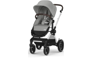 copy of Važiuoklė Cybex Priam V4 Chrome Black su juoda rankena