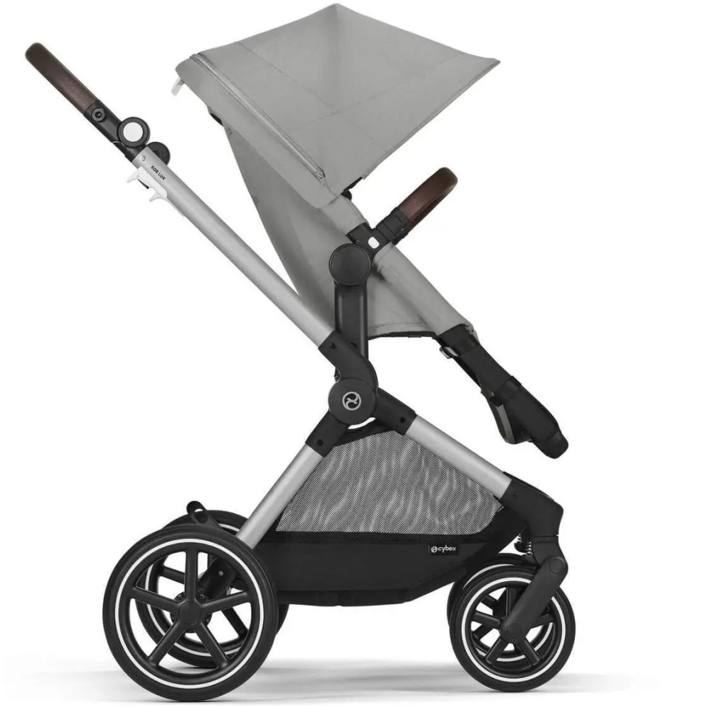 Universalus vežimėlis Cybex Eos Lux 2in1 BLK, Stone Grey-Vaikiški vežimėliai, Universalūs vežimėliai-e-vaikas