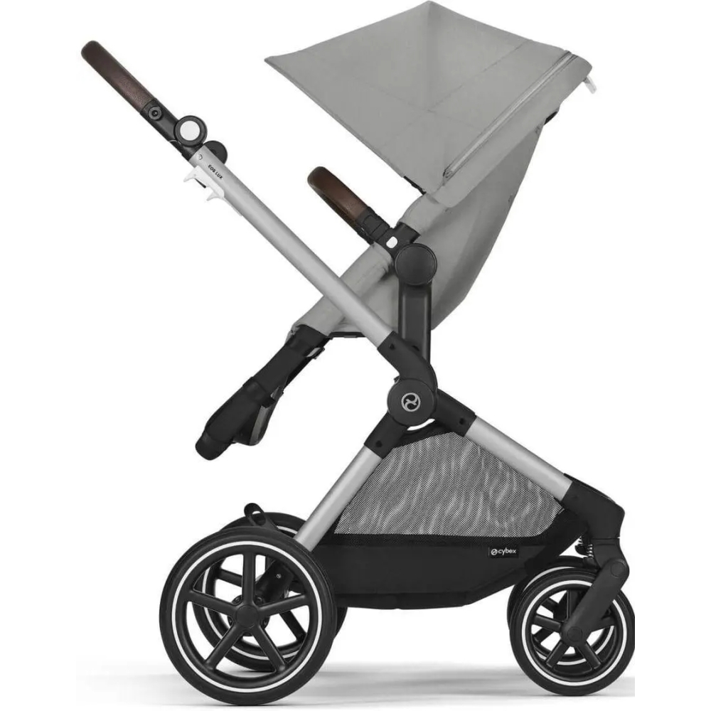 Universalus vežimėlis Cybex Eos Lux 2in1 BLK, Stone Grey-Vaikiški vežimėliai, Universalūs vežimėliai-e-vaikas