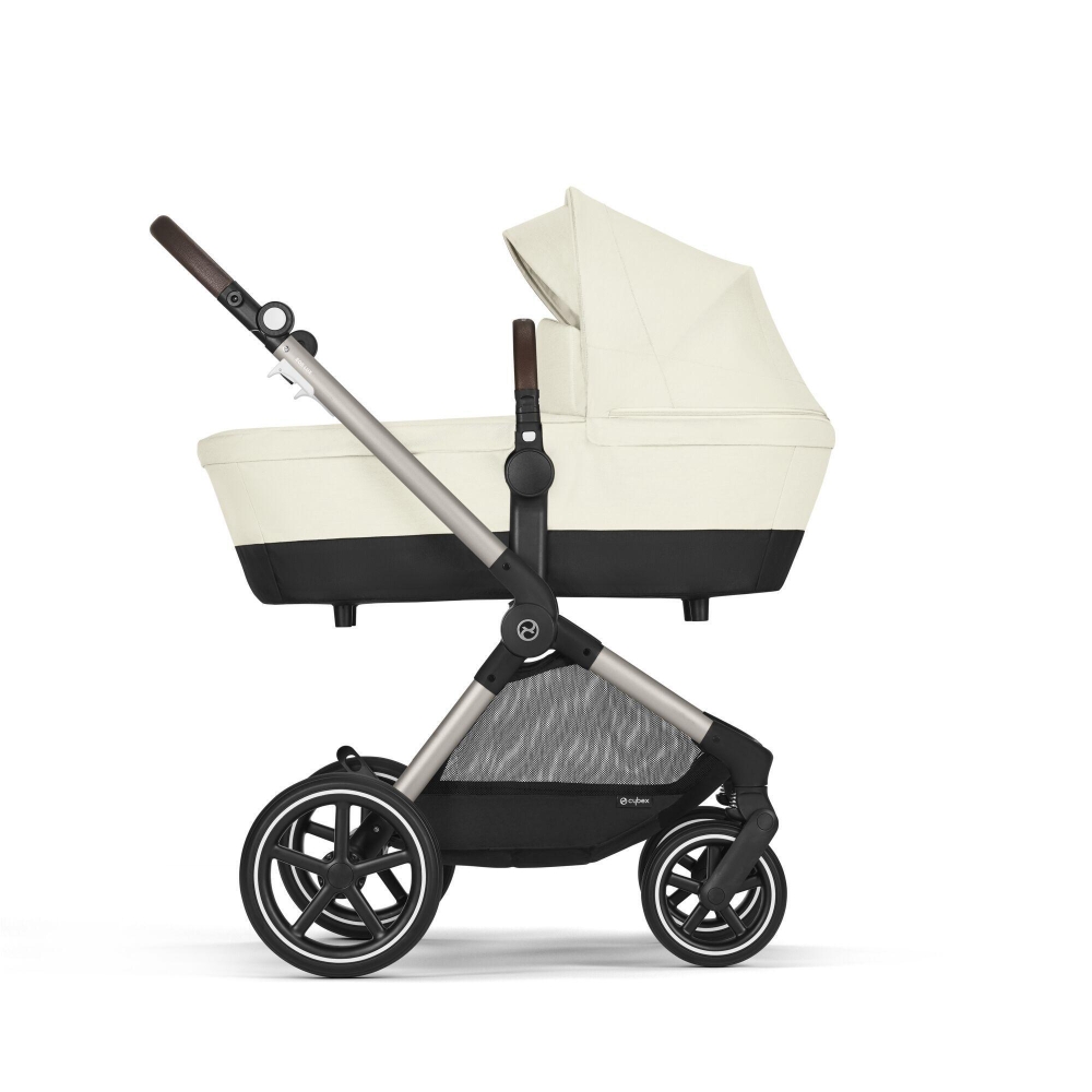 Universalus vežimėlis Cybex Eos Lux 2in1 BLK, Seashell Beige-Vaikiški vežimėliai, Universalūs vežimėliai-e-vaikas
