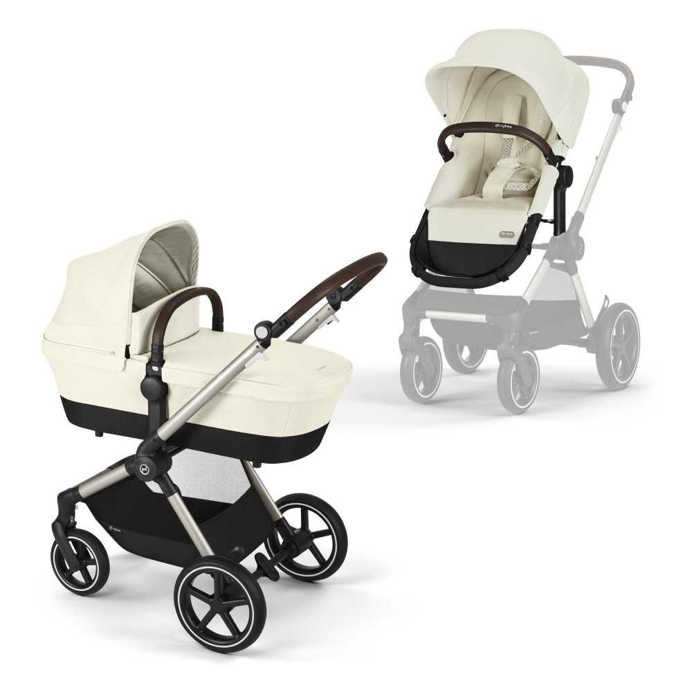 copy of Važiuoklė Cybex Priam V4 Chrome Black su juoda rankena
