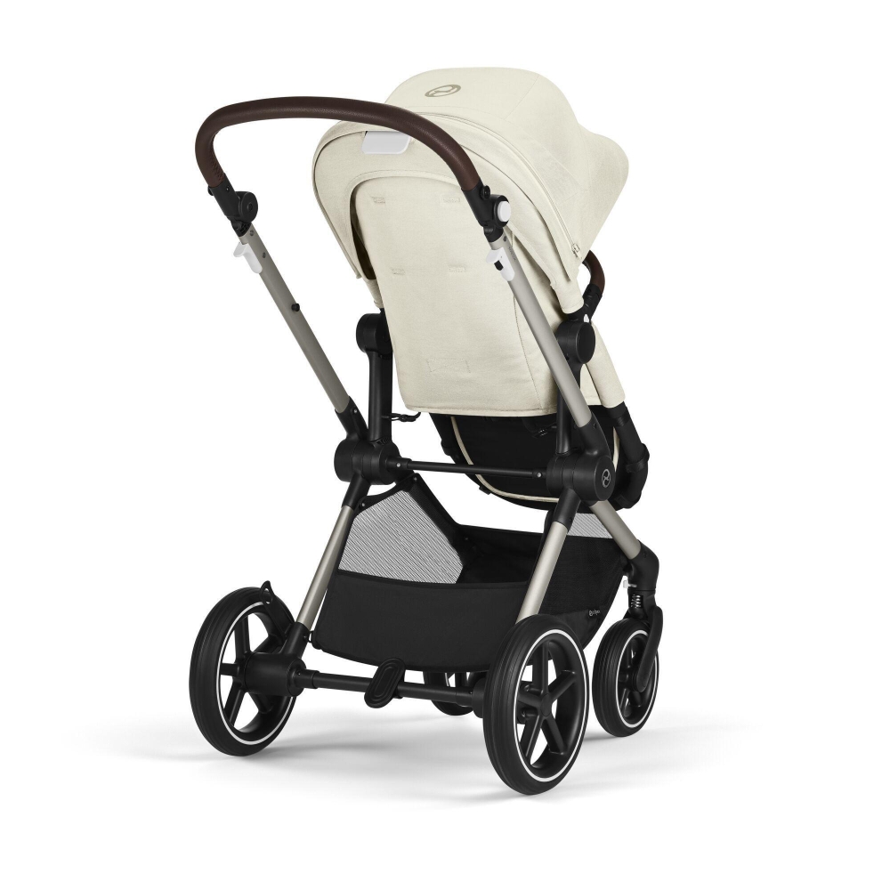 Universalus vežimėlis Cybex Eos Lux 2in1 BLK, Seashell Beige-Vaikiški vežimėliai, Universalūs vežimėliai-e-vaikas