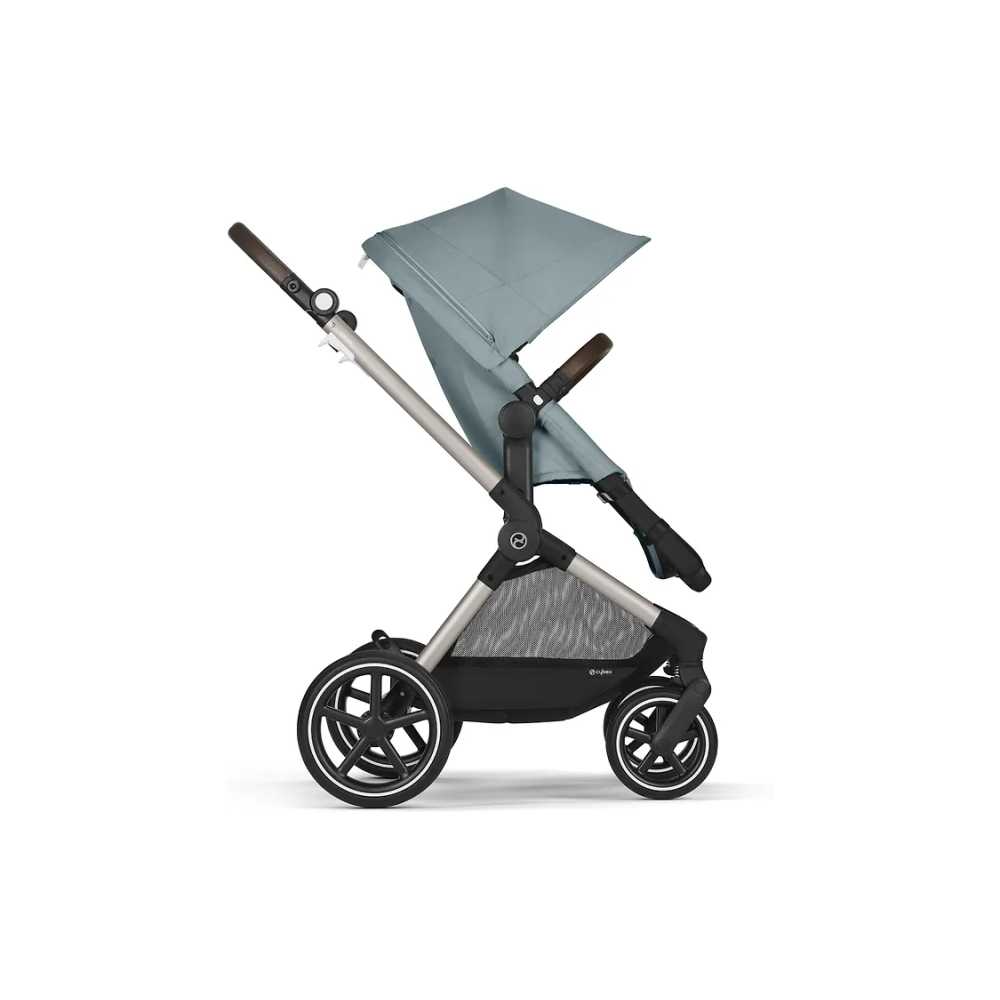 copy of Važiuoklė Cybex Priam V4 Chrome Black su juoda rankena