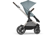 copy of Važiuoklė Cybex Priam V4 Chrome Black su juoda rankena