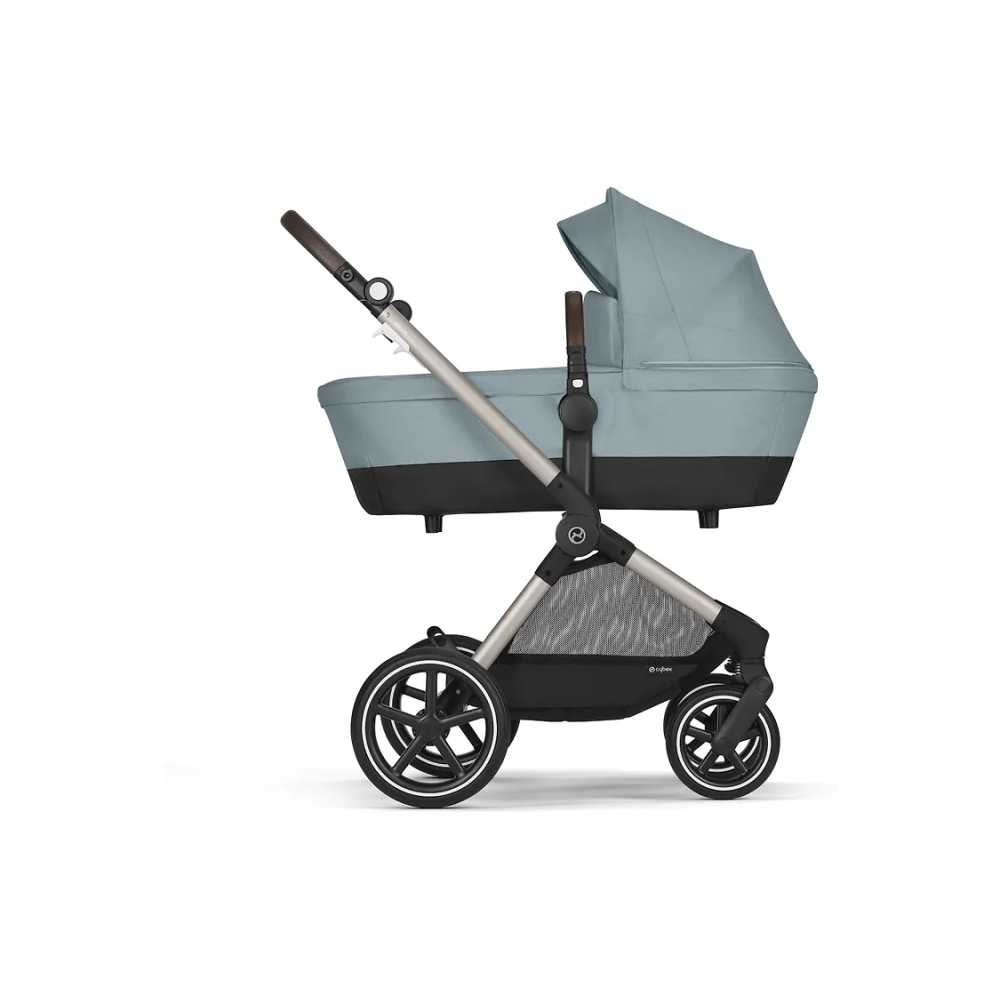 copy of Važiuoklė Cybex Priam V4 Chrome Black su juoda rankena