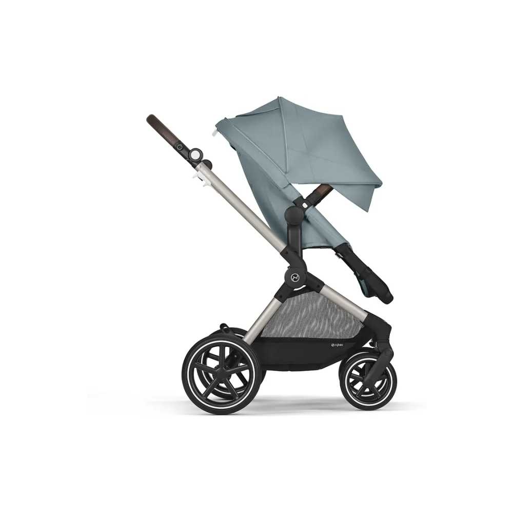 copy of Važiuoklė Cybex Priam V4 Chrome Black su juoda rankena