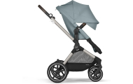 copy of Važiuoklė Cybex Priam V4 Chrome Black su juoda rankena