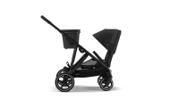 copy of Važiuoklė Cybex Priam V4 Chrome Black su juoda rankena