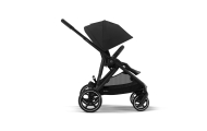 copy of Važiuoklė Cybex Priam V4 Chrome Black su juoda rankena