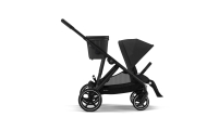 Važiuoklė Cybex Priam V4 Chrome Black su juoda rankena | Prekės vaikams