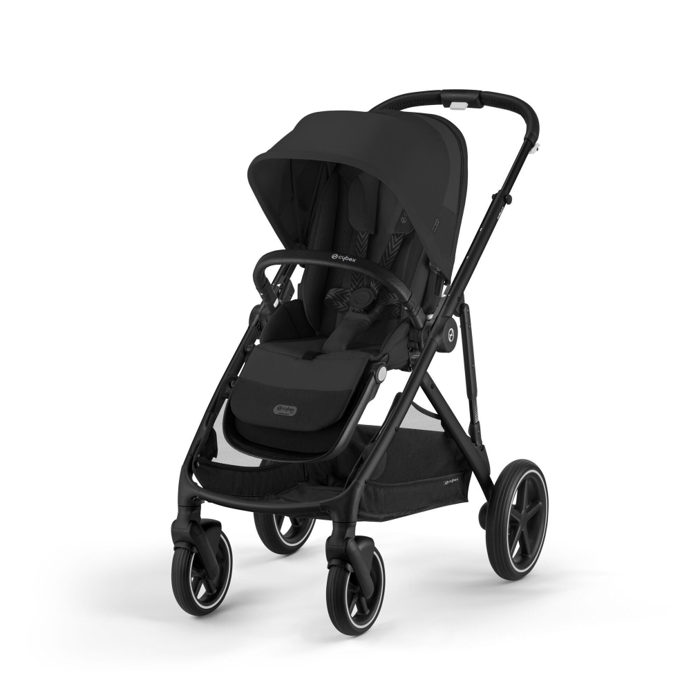 copy of Važiuoklė Cybex Priam V4 Chrome Black su juoda rankena