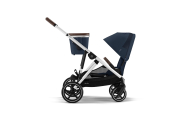 copy of Važiuoklė Cybex Priam V4 Chrome Black su juoda rankena